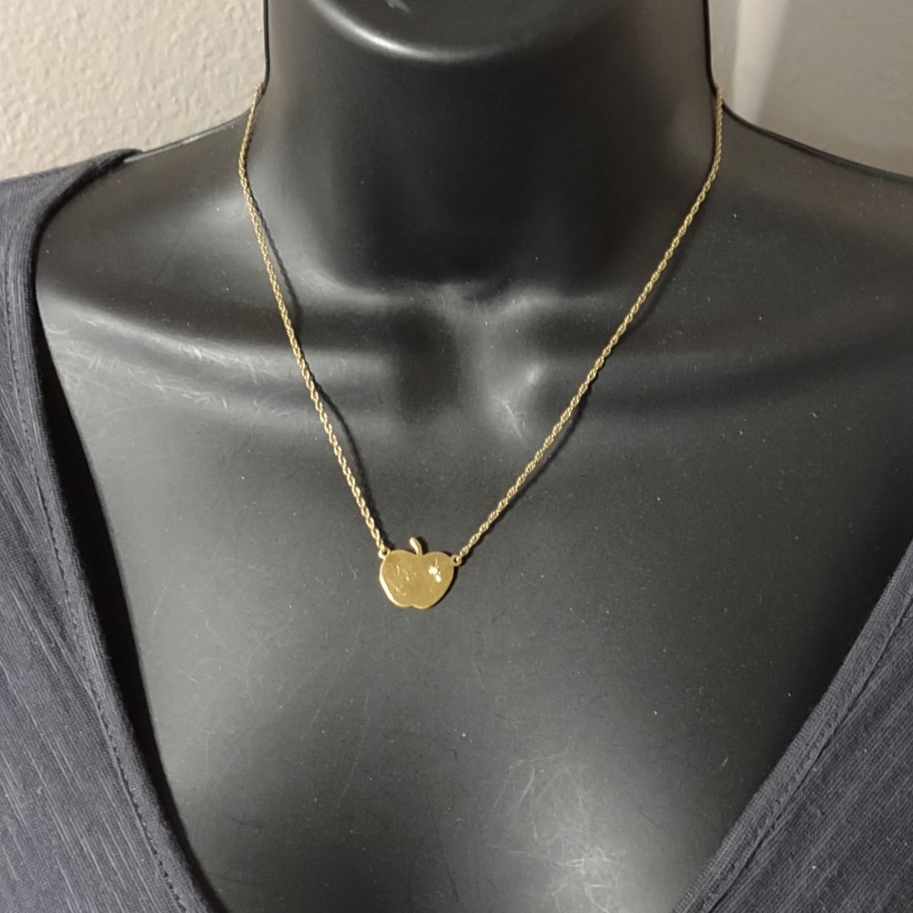 16.5 Inch Gold Filled Apple Necklace